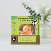 Baby Boy Birth Announement Aankondiging (Staand voorkant)