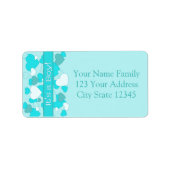 Baby Boy Birth Announement Etiket (Voorkant)