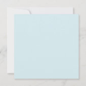 Baby Boy Birth Announounge - Floral Corners Aankondiging (Achterkant)