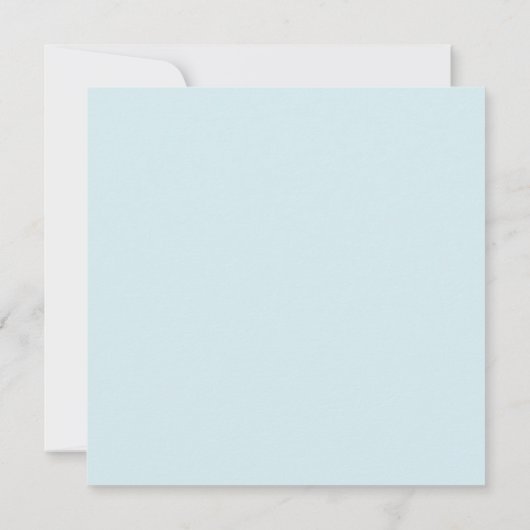 Baby Boy Birth Announounge - Floral Corners Aankondiging (Achterkant)