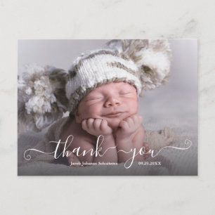Baby Boy Birth kondiging Foto Briefkaart