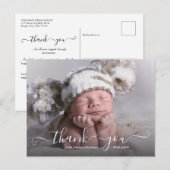 Baby Boy Birth kondiging Foto Briefkaart (Voorkant / Achterkant)