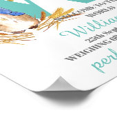 Baby Boy Birth Poster aanpassen (Hoek)