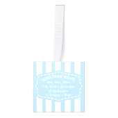 Baby Boy Birth Records Persoonlijke foto Ornament (Voorkant)