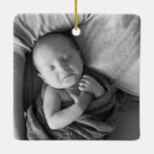 Baby Boy Birth Stats Truck Ornament (Achterkant)