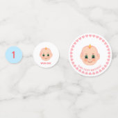 Baby Boy Birthday op blauw & wit Confetti (Voorkanten)