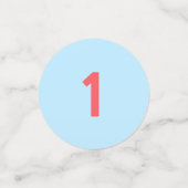 Baby Boy Birthday op blauw & wit Confetti (Kleine voorkant)