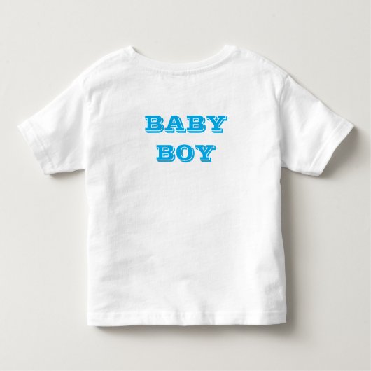 Baby Boy Birthday shirt (Achterkant)