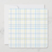 Baby Boy Blauw Foto Eenvoudig Schattig Plaid (Achterkant)