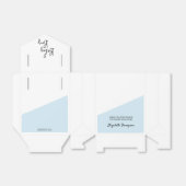 Baby Boy blauw Gepersonaliseerd Baby shower Bedankdoosjes (Uitgevouwen)