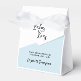 Baby Boy blauw Gepersonaliseerd Baby shower Bedankdoosjes