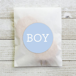 Baby Boy Blauw Geslacht Onthullen Partij Ronde Sticker