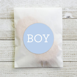 Baby Boy Blauw Geslacht Onthullen Partij Ronde Sticker