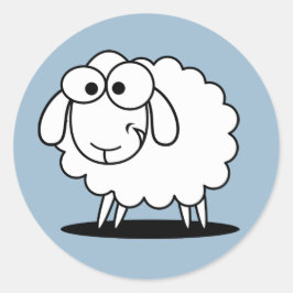 Baby boy blauw lam stickers