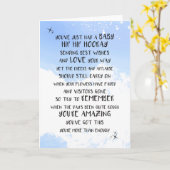 Baby Boy, Blauw Pasgeboren, Nieuwe Kaart van het A (Gele Bloem)