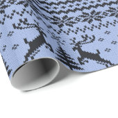 Baby Boy Blauw Rendier Trui Op zoek naar Kerstmis Cadeaupapier (Rol Hoek)