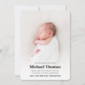 Baby Boy Blauwe Foto Eenvoudig Aangepast (Voorkant)