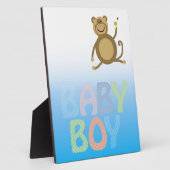 Baby Boy Bleek Bluie Two Tone Fotoplaat (Zijkant)