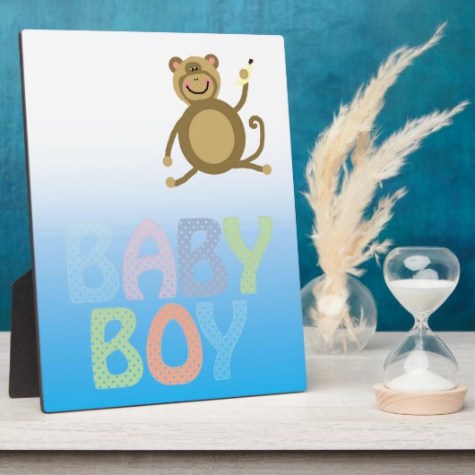 Baby Boy Bleek Bluie Two Tone Fotoplaat (Zijkant)