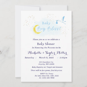 Baby Boy Bliss Stork Special Delivery Kaart