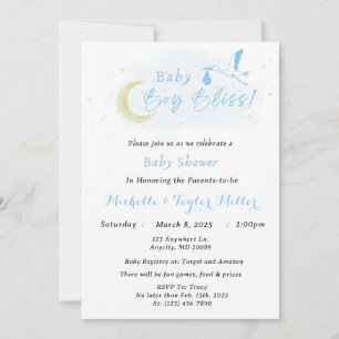 Baby Boy Bliss Stork Special Delivery Kaart