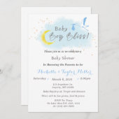 Baby Boy Bliss Stork Special Delivery Kaart (Voorkant / Achterkant)