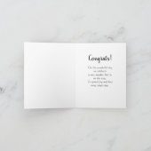 Baby Boy Blocks Congrats Groet Uitnodiging Kaart (Binnen)