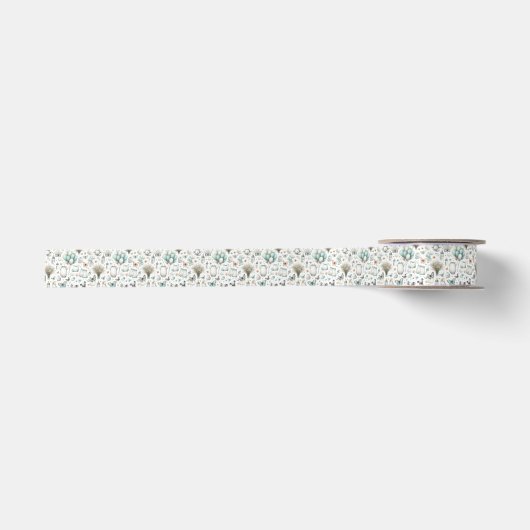 Baby Boy Blue Accent Baby Items Satijnen Lint (Voorkant)