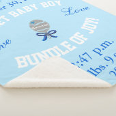 Baby Boy Blue Baby Rattle Upload foto Sherpa Deken (3/4)