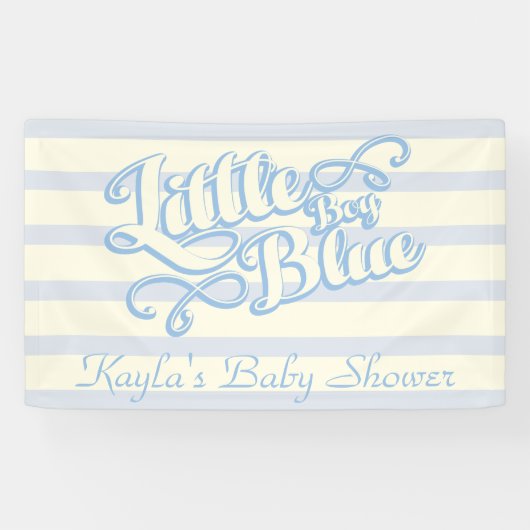 Baby Boy Blue, Baby shower banner (Horizontaal)