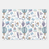 Baby Boy Blue Baby shower Gift Wrap Nieuwe baby Inpakpapier Vel (Voorkant)