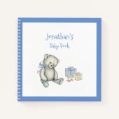 Baby Boy Blue Beer Keepomwille Speciaal Baby Book Notitieboek (Voorkant)