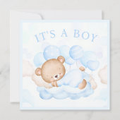 Baby Boy Blue Beer koninklijke Kaart (Voorkant)