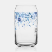 Baby Boy Blue Bloemendrop Speciale Moeder-To-Be Blikvorm Glas (Rechts)