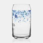 Baby Boy Blue Bloemendrop Speciale Moeder-To-Be Blikvorm Glas (Links)