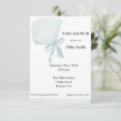 Baby Boy Blue Bonnet Kaart (Staand voorkant)