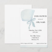 Baby Boy Blue Bonnet Kaart (Voorkant / Achterkant)