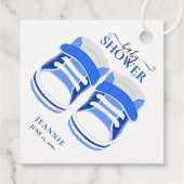 BABY BOY BLUE BOOTIES BABY SHOWER BEDANKJES LABELS (Achterkant)