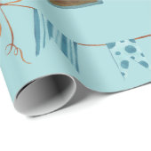 Baby Boy Blue Cadeaupapier (Rol Hoek)