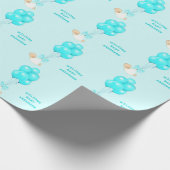 Baby Boy Blue Cadeaupapier (Hoek)
