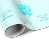 Baby Boy Blue Cadeaupapier (Rol Hoek)