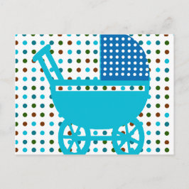 Baby BOY BLUE Carriage Design Hip-cadeautjes Briefkaart