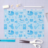 Baby Boy Blue Collage Tissuepapier (Craft)