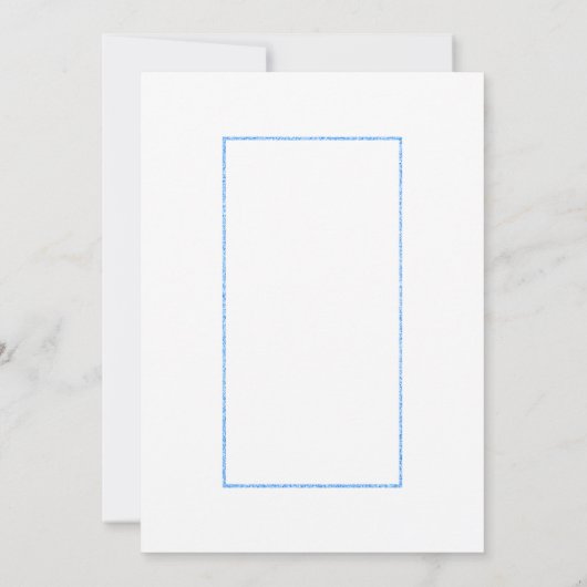 Baby Boy Blue Confetti Baby shower Kaart (Achterkant)