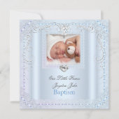 Baby Boy Blue Doop Doop Kruis Prins Kaart (Voorkant)