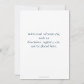 Baby Boy Blue Duck Shower Kaart (Achterkant)