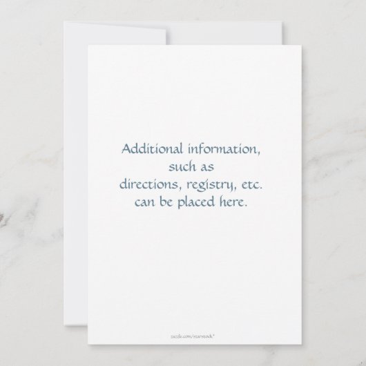 Baby Boy Blue Duck Shower Kaart (Achterkant)