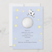 Baby Boy Blue Foto geboorteaankondiging Aankondiging (Achterkant)