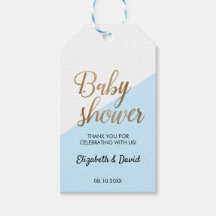 Baby Boy Blue Goud Bedankt Koppel Baby Shower