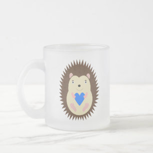 Baby Boy Blue Hart Egel Matglas Koffiemok